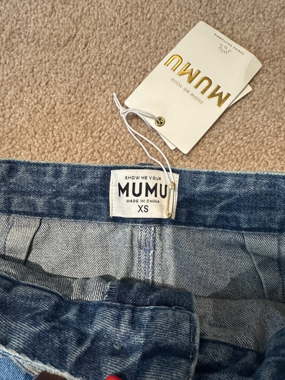 Show Me Your Mumu Studded Denim Bustier & Skirt Set - Blue - Picture 7 of 8